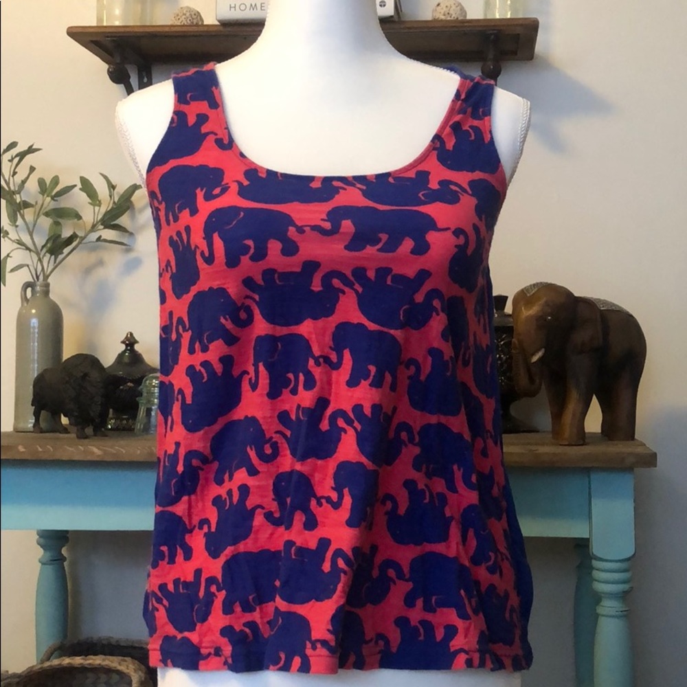 Lilly Pulitzer tusk in sun tank top